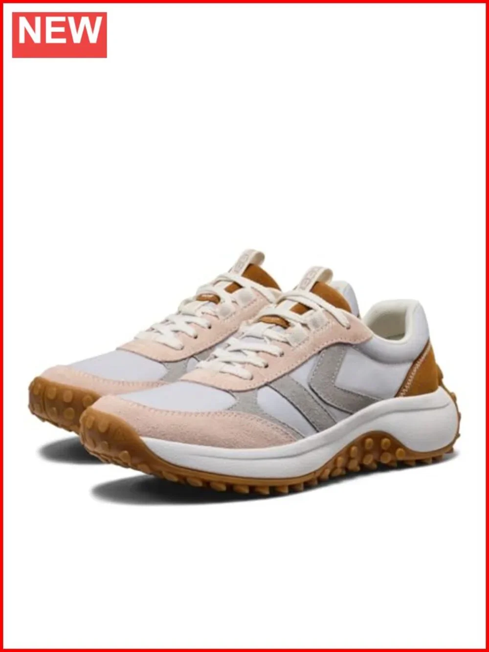 Retro Style Hiking Sneakers Suede Leather with Arch Support & Lace-Up Closure